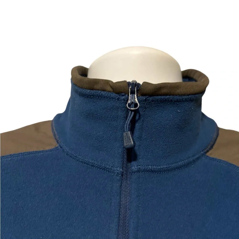 The North Face Men’s Blue 1/4 Zip Mock Neck Fleece Shirt/Jacket Large